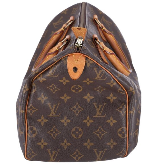 Louis Vuitton M41526 Speedy 30 Monogram Canvas Duffle Bag Brown - Picture 7 of 12